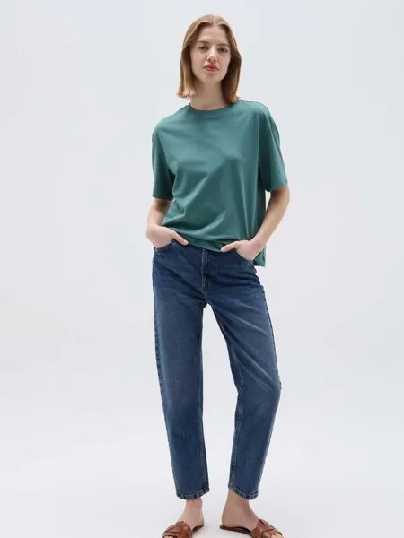 Футболка свободного кроя из био-котона Ovs, цвет teal green