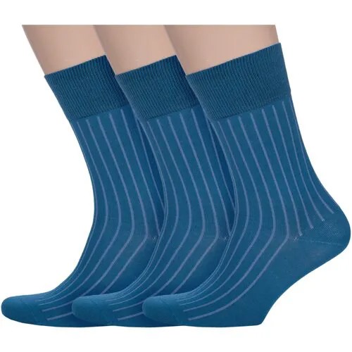 Мужские носки AKOS, 3 пары, размер 25, синий