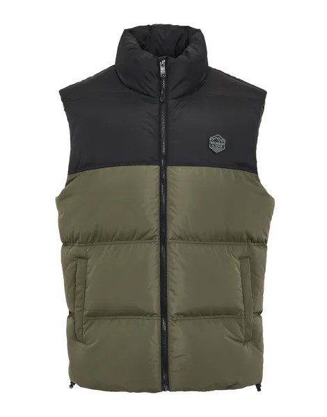 Утепленный жилет Threadbare THB Jacket Gilet Lethame, черный