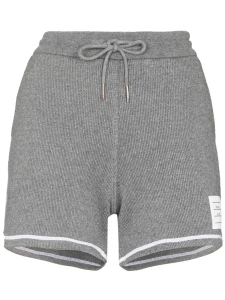 Thom Browne contrast-stitching track shorts