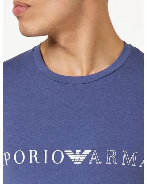 Футболка Emporio Armani The New Icon T-Shirt, цвет Denim