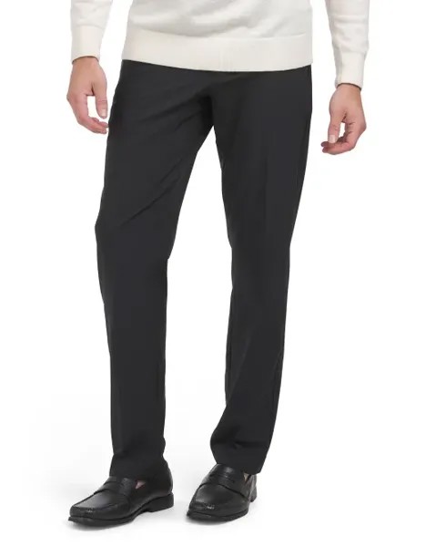 Узкие технические брюки Perry Ellis Portfolio, черный