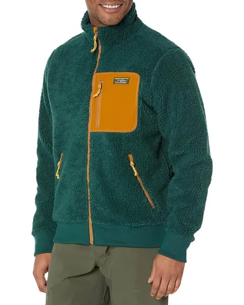 Куртка L.L.Bean Bean's Sherpa Fleece Regular, цвет Dark Pine/Dark Bronze
