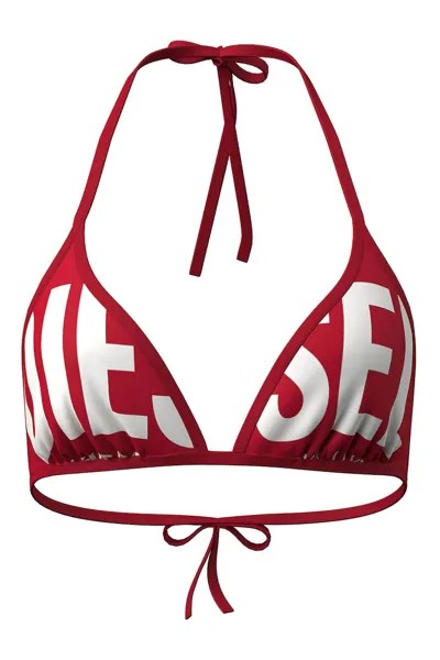Треугольный лиф бикини с логотипом Diesel, красный