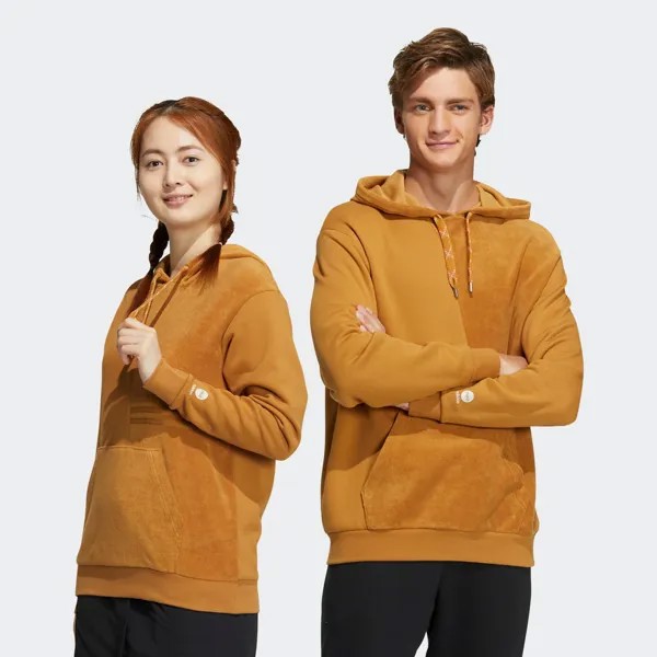 Худи Adidas U VBE, хаки/коричневый