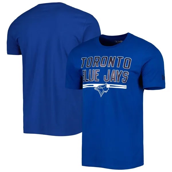 Мужская футболка для тренировки ватина Royal Toronto Blue Jays New Era