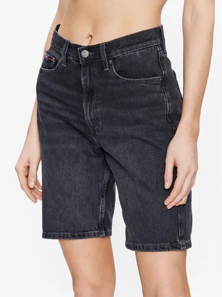 Джинсовые шорты стандартного кроя Tommy Jeans, черный