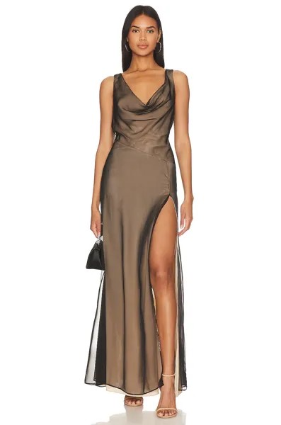 Платье NBD Calla Gown, цвет Black & Nude