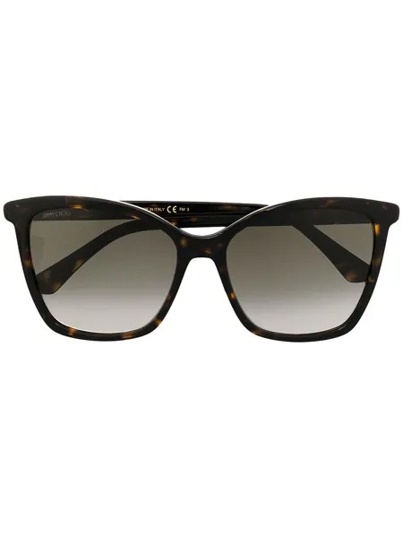 Jimmy Choo Eyewear очки в квадратной оправе черепаховой расцветки
