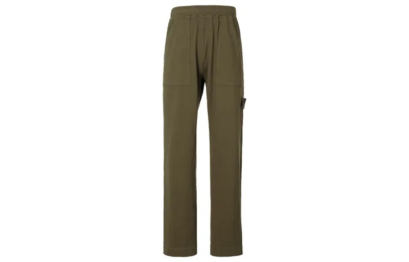 STONE ISLAND Мужские трикотажные спортивные штаны, Военный зеленый