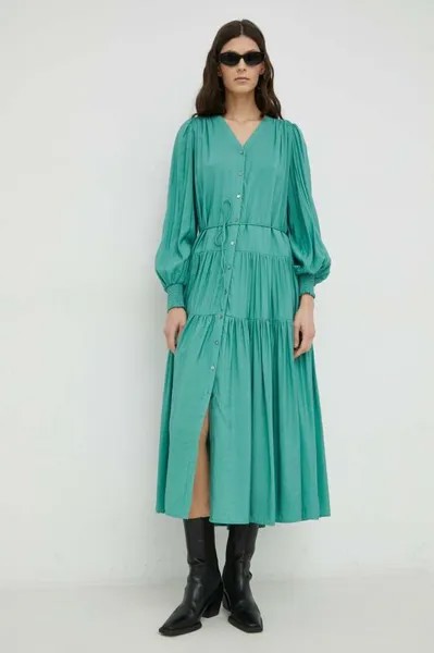 Платье Rosebay Carline Bruuns Bazaar, зеленый