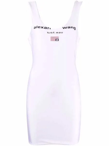 Alexander Wang платье с логотипом