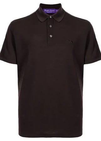 Ralph Lauren Purple Label рубашка поло с вышитым логотипом
