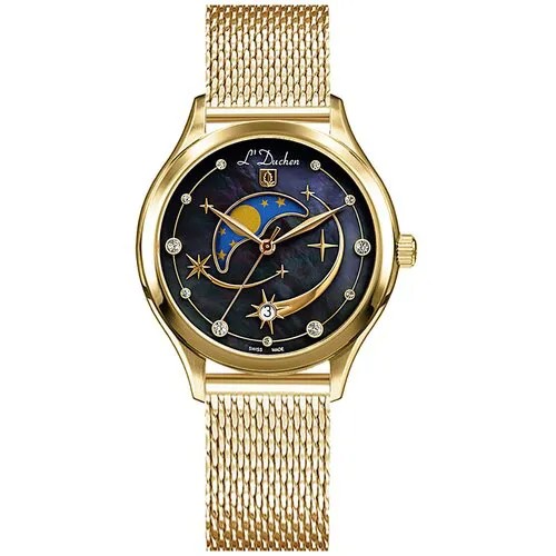 Наручные часы L'Duchen 72170, золотой, синий