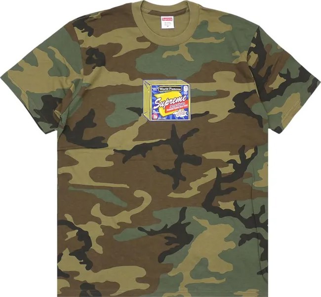 Футболка Supreme Cheese Tee 'Woodland Camo', разноцветный