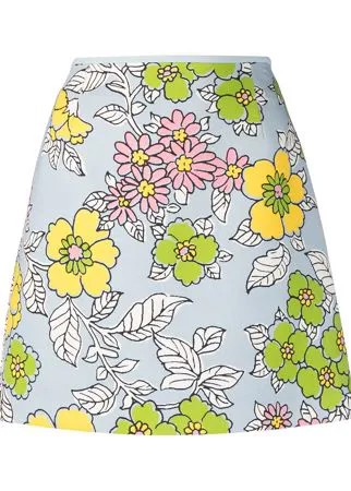 Tory Burch юбка мини с цветочным принтом