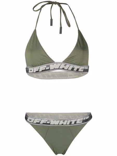 Off-White бикини с логотипом