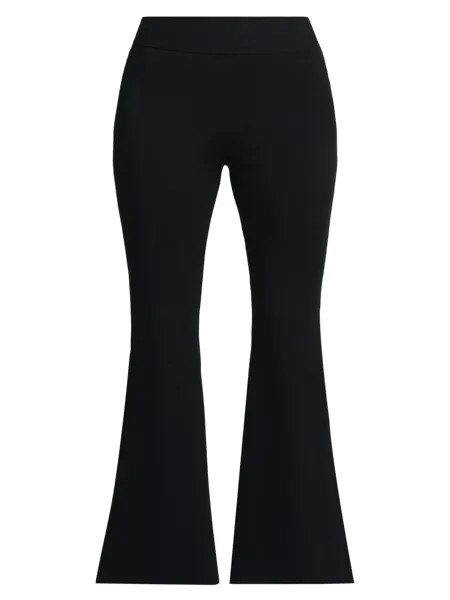 Трикотажные расклешенные брюки Stella McCartney, черный