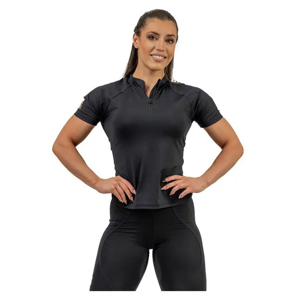 Рубашка Nebbia Compression Zipper Intense Ultimate Gold Compression, черный
