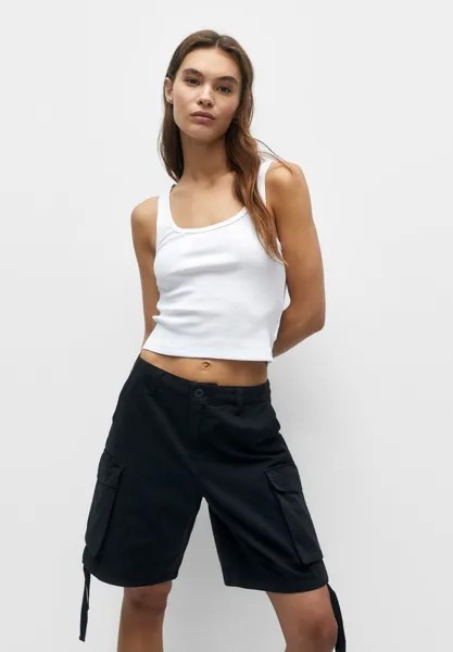 Шорты PULL&BEAR, черный