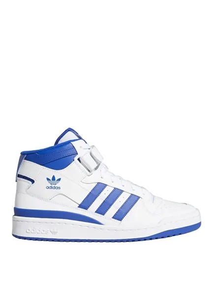 Бело-синие мужские высокие повседневные туфли Adidas