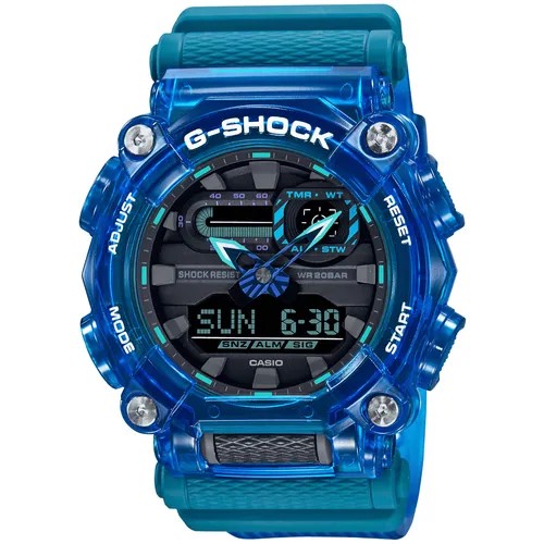 Наручные часы CASIO G-Shock GA-900SKL-2A, черный, синий