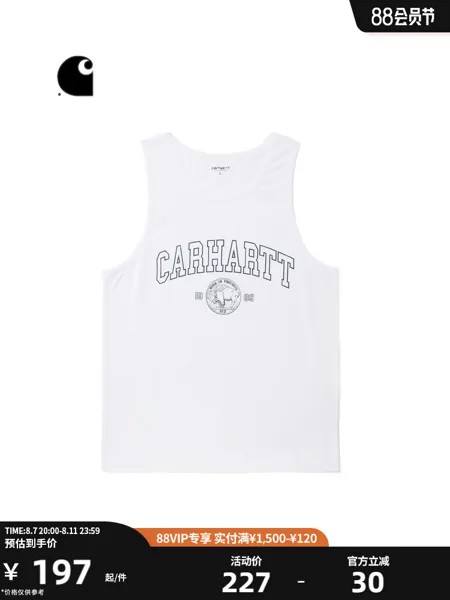 Майка мужская Carhartt WIP с принтом, черный