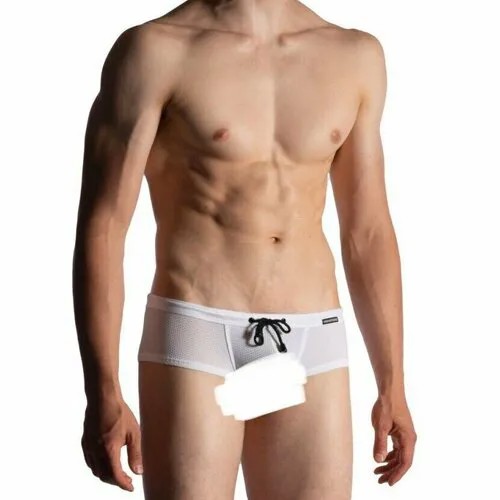 Плавки ManStore  M960 - Beach Hot Pants, размер 2XL, белый