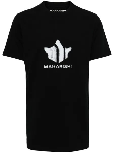 Футболка Brushstroke Temple из органического хлопка Maharishi, черный
