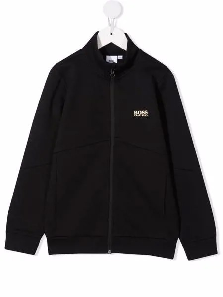 BOSS Kidswear бомбер с логотипом