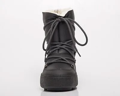 Moon Boot Mtrack Tube Shearling Мужская черная повседневная зимняя обувь для образа жизни Сапоги