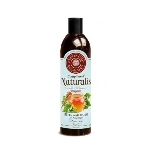 Compliment Naturalis Пена для ванн Согревающая Мед и липа, 500 мл