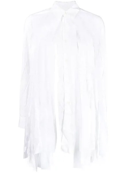 Comme Des Garçons Comme Des Garçons fringed-hem shirts