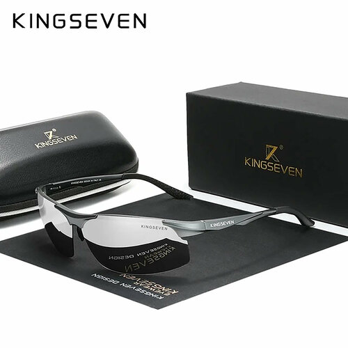 Солнцезащитные очки KINGSEVEN, серебристый