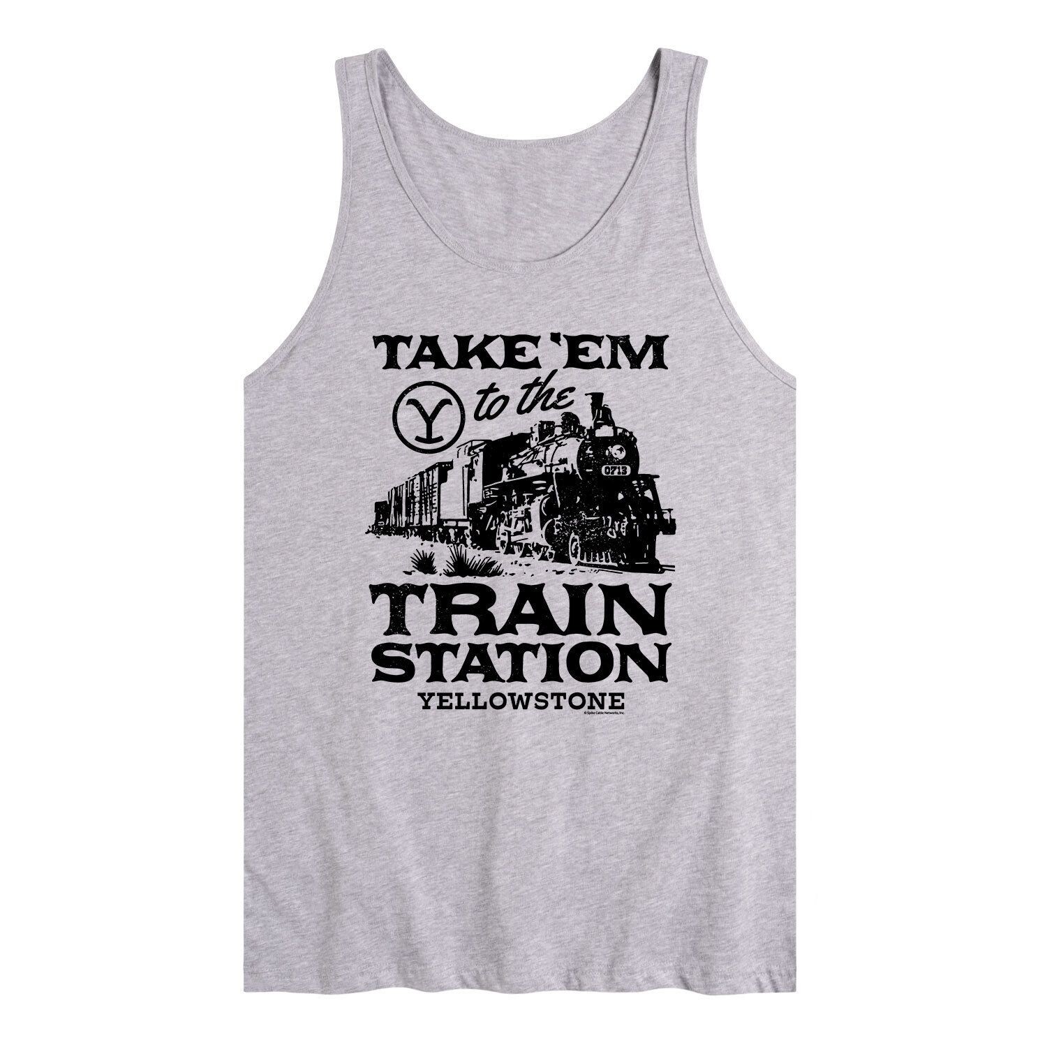 Мужская майка Yellowstone Train Station Licensed Character