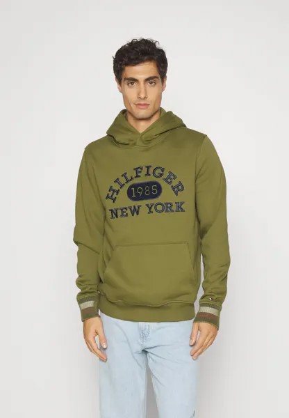 Толстовка Tommy Hilfiger MONOTYPE COLLEGIATE HOODIE, паттинг-зеленый