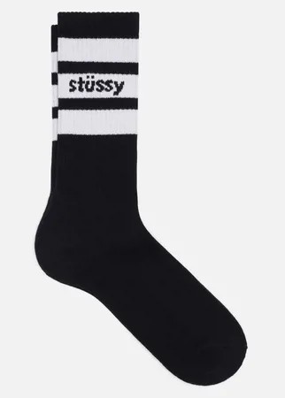 Носки Stussy Sport Crew, цвет чёрный, размер 40-46 EU