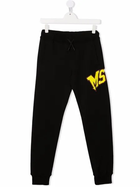 MSGM Kids спортивные брюки с логотипом