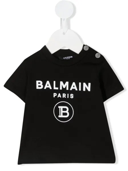Balmain Kids футболка с логотипом