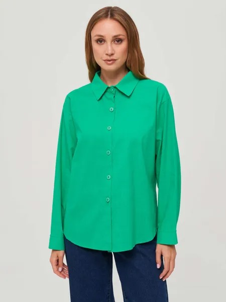 Рубашка женская Каляев 68505 зеленая 42 RU