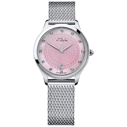 Наручные часы L'Duchen Grace 72164, розовый, серебряный