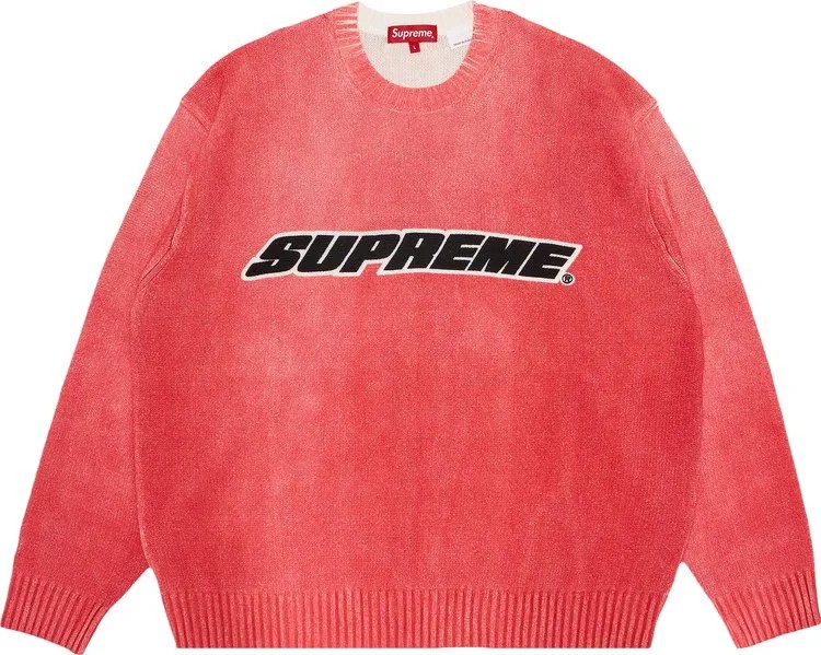 Свитер Supreme Printed Washed Sweater 'Pink', розовый