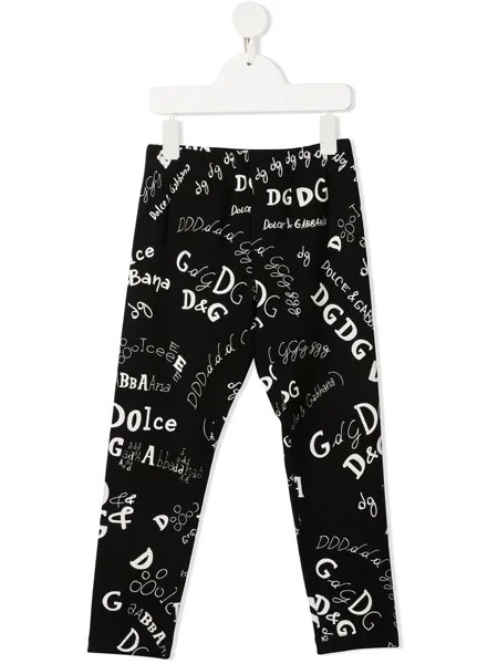 Dolce & Gabbana Kids легинсы с логотипом