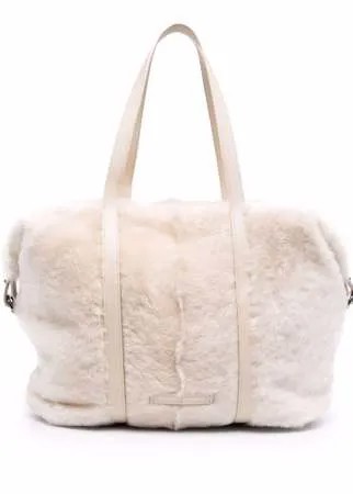 Brunello Cucinelli сумка-тоут с мехом
