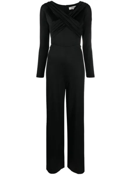 Diane Von Furstenberg комбинезон Lucien со сборками, черный