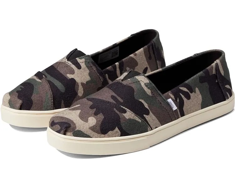 Кроссовки TOMS Alpargata Cupsole, цвет Green Multi Camo Felt