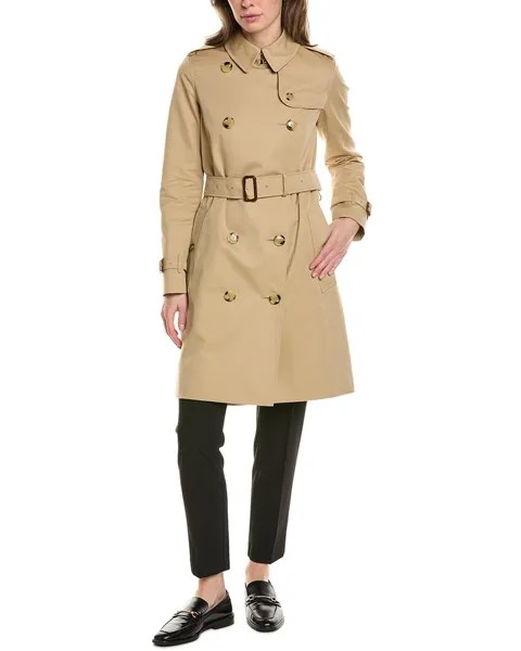 Тренч Burberry Kensington, бежевый
