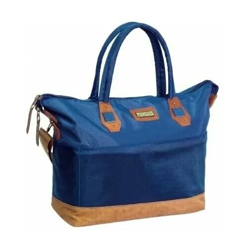 Сумка дорожная сумка Aquatic, плечевой ремень, синий, оранжевый