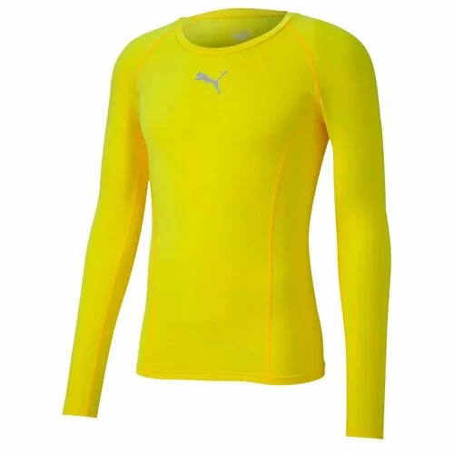 Лонгслив спортивный PUMA, размер L, , Желтый