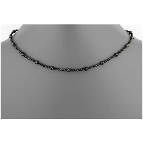 Бусы шпинель черная 40 см. №01608